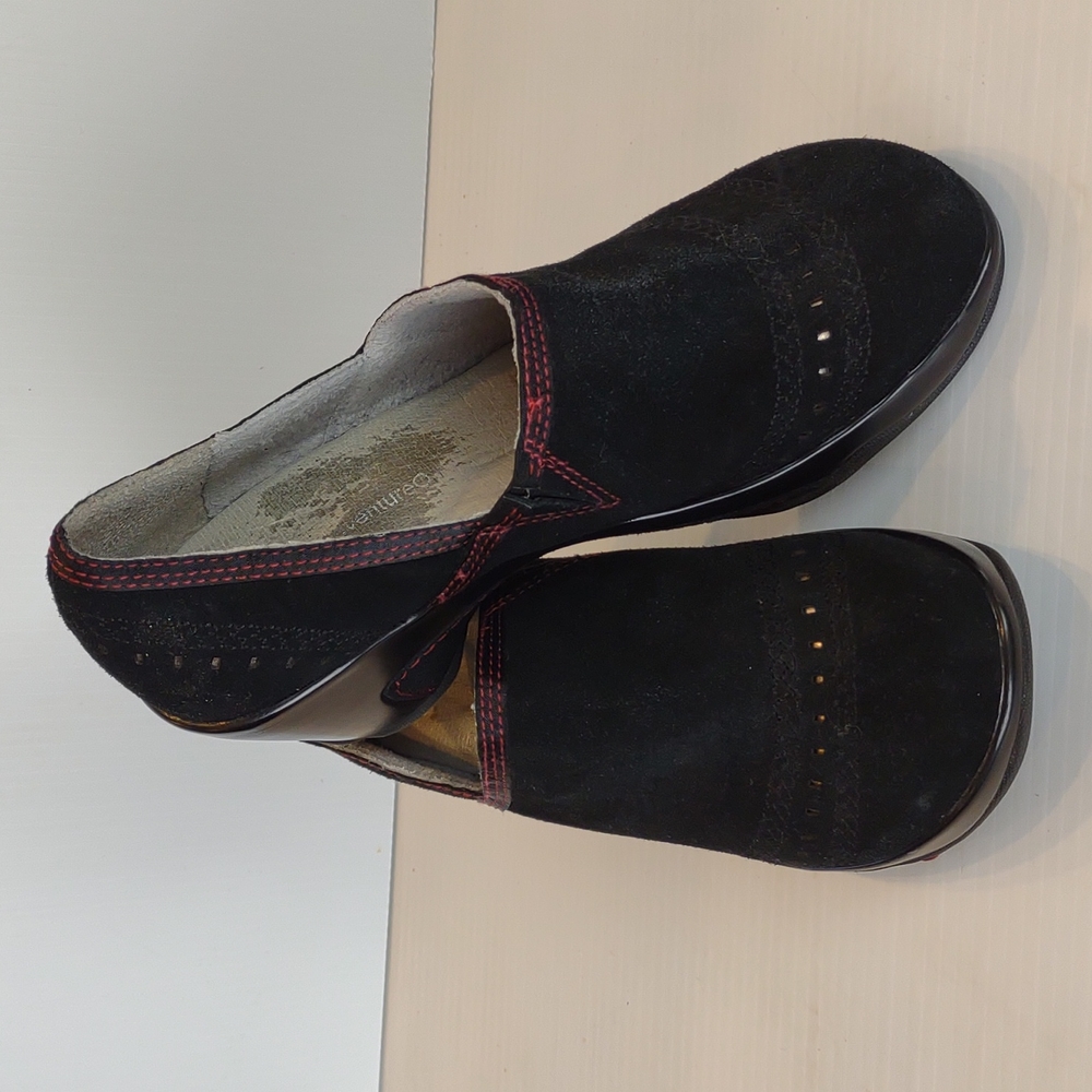 J-41 Black and Red Mules - Picture 2 of 16